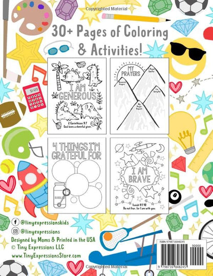 A Coloring & Activity Book for Boys: God Made Me Special!: 30 Pages of Bible Verses and Christian Images for Kids to Color