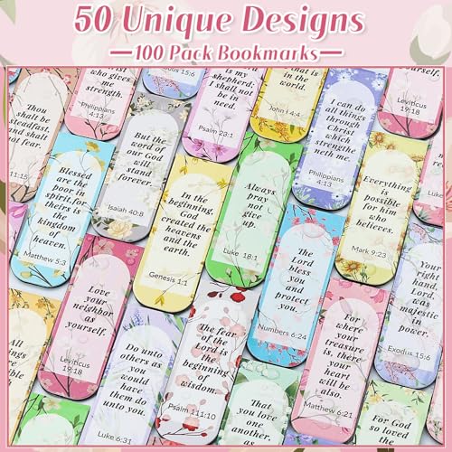 Flower Bible Magnetic Bookmarks Christian Magnet Bookmark Clips - color: 100-bible Flower