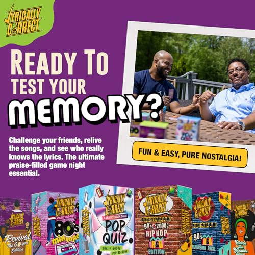 Lyrically Correct Revival: Gospel Edition – Music Trivia Family Card Game