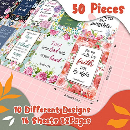 CHENGU 50 Pack Christian Notebooks Prayer Journals Bulk, Novel Style - style: Novel Style