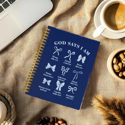 THDSE Navy Blue Bible Journal for Women, Christian Prayer Notebook - color: NavyBlue