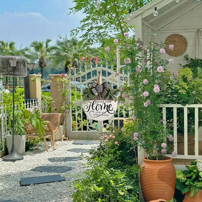 Spring Summer Decorations Wreath Welcome Home Sign for Front Home Door Decorations Outside All Seasons
