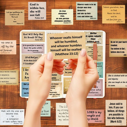 300pcs Vintage Bible Verse Stickers, Christian Bible Quote Stickers - style: Christian