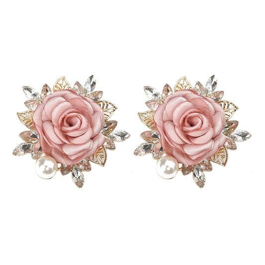 Cameo Brooch Vintage Silver Tone Lady Portrait Brooch Pins for Women Victorian Jewelry Crystal Rhinestone Brooches for Hat Scarf Collar Lapel Handbags Shawls for Christmas - color: BR-2Rose-Pink