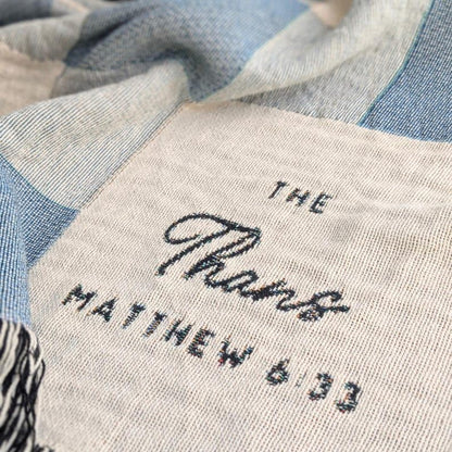 Custom Woven Throw Blanket, Modern Checkered Cotton Personalized Wedding Gift for Couple, Family Last Name Keepsake, Engagement & 2nd Anniversary Present for Newlyweds - color: A1