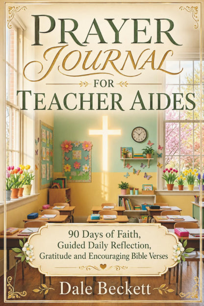 Prayer Journal for Teacher Aides: 90 Days of Faith, Guided Daily Reflection, Gratitude and Encouraging Bible Verses | A Christian Gift for Men and Women