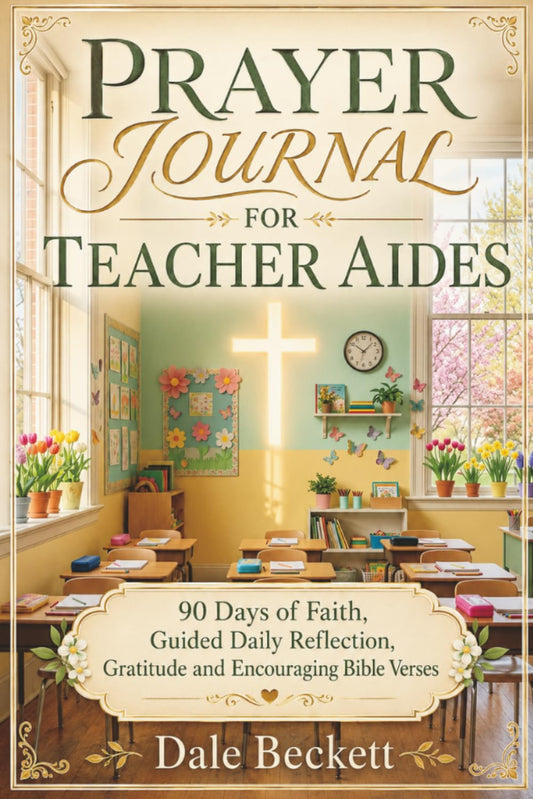 Prayer Journal for Teacher Aides: 90 Days of Faith, Guided Daily Reflection, Gratitude and Encouraging Bible Verses | A Christian Gift for Men and Women