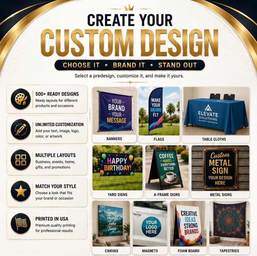 Custom Sandwich Board Signs Outdoor Waterproof A-Frame Signs Printed in USA - color: A-Frame Inserts