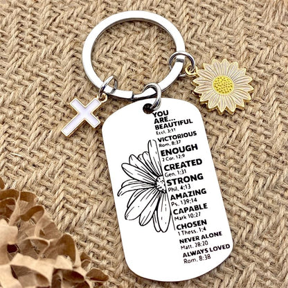 Christian Gifts for Women Friends Inspirational Religious Keychain for Teen Girls Women Catholic Confirmation Gifts Birthday Christmas Gift