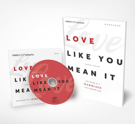 FAMILYLIFE Love Like You Mean It Couples Bible Study Kit – Valentine’s Day Gifts – 10 DVD Bible Study Sessions + 2 Relationship Workbooks for Couples + Couple’s Assessment, Christian Couple Workbook