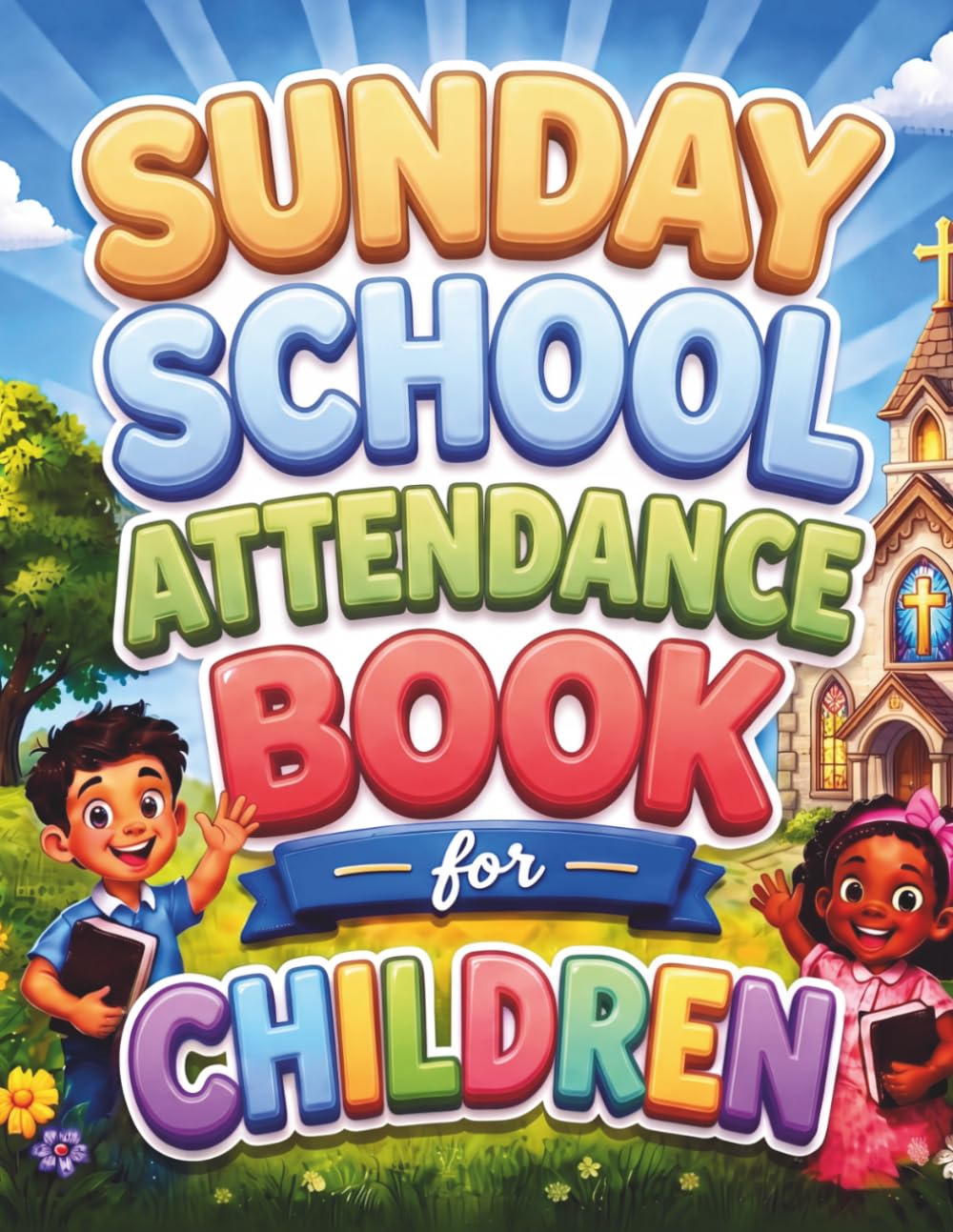 Sunday School Attendance Book for Children: 52-Week Record Keeper for Up to 26 Young Learners, with Space for Lesson Notes, Special Events, Birthdays, and Weekly Highlights