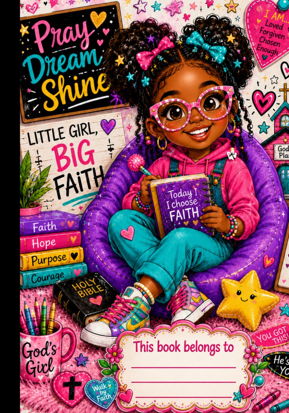 Composition Notebook: Pray Dream Shine