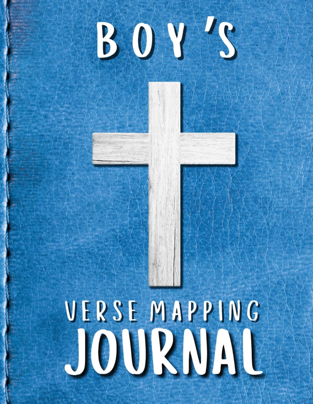 Boy’s Verse Journal (Black&White): Guided 52 Weeks Bible Study Workbook for Boys & Young Men