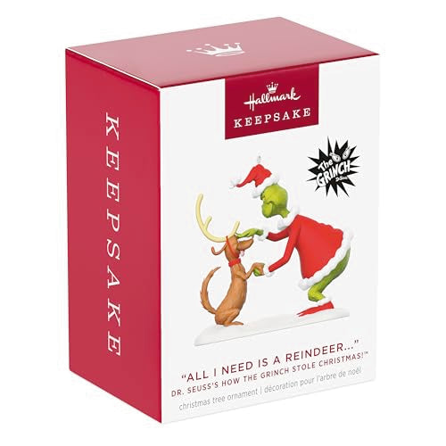 Hallmark Keepsake Dr. Seuss Grinch Ornament (All I Need is a Reindeer...) - style: 2026 All I Need is a Reindeer