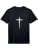 Mens Minimalist Cross Design for Faith and Spirituality Performance T-Shirt - size: Medium