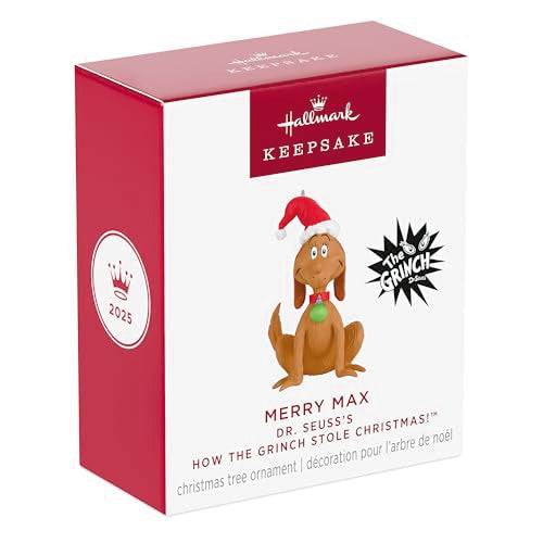 Hallmark Keepsake Dr. Seuss Grinch Mini Christmas Ornament (Merry Max) - style: Merry Max