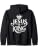Jesus Is King Zip Hoodie - color: Black, size: Small