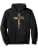 John 3:16 Christian Cross Bible Pullover Hoodie - color: Black, size: Small