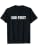God First - Christian Quote Bible Faith Church Costume T-Shirt - color: Black, size: Small