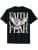 Faith Over Fear Dove Back Print Christian Bold Typography T-Shirt - color: Black, size: Small
