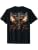 Biker Angel Wings Christian Cross Faith Over Fear - On Back T-Shirt - color: Black, size: Small